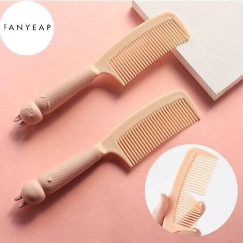 Carbon Antistatic 3D Hairdressing Clipper Comb Anti Slide Handle Barber Haircut Comb Stick Hair For Professional Salon Tool