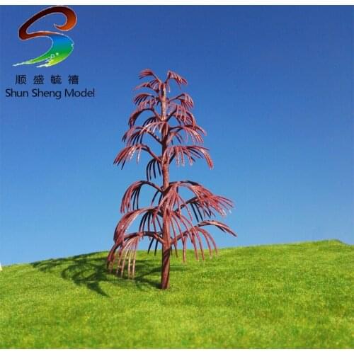 10cm height Green Train Set Scenery Landscape Model Tree arm