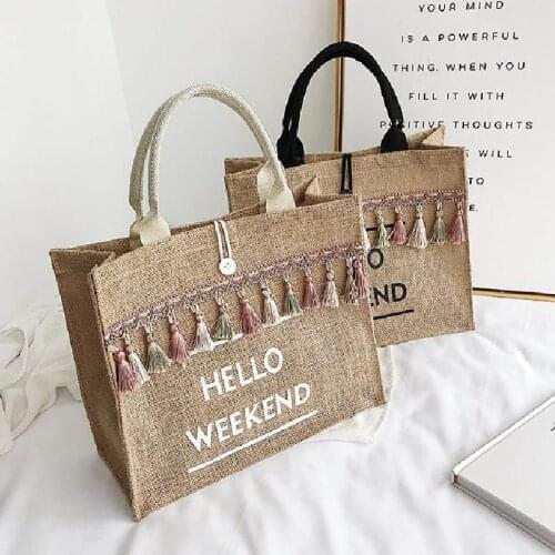 High Quality Large Capacity Straw Tote Bag Women Famous Brand Casual Handbags Lady Fashion Shoulder Bags Girl Vintage Flap Bags