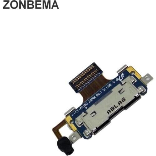 ZONBEMA 5pcs/lot High quality For Samsung Galaxy Tab 7.0 Plus P6200 USB Charger Dock Connector Charging Port Flex Cable