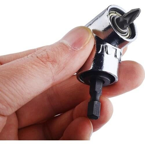 1/4 Hex Drill Bit Socket Holder Adaptor 105 Degree Angle Extension Right Driver Drilling Shank Screwdriver Magnetic