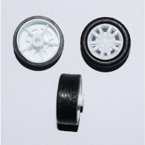 10/100pcs 2*18mm rubber plastic Wheel yuanmbm toy car wheel Toy Accessories Technology Model Parts/rc/baby toys 182AH