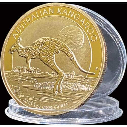 2015 Australia Kangaroo 1ZO Gold Commemorative Elizabeth II Collection Coins