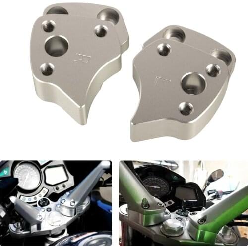 Motorcycle Handlebar Riser Relocation Mounts Aluminum Extension Bracket Kit for FJR1300 2001-2005