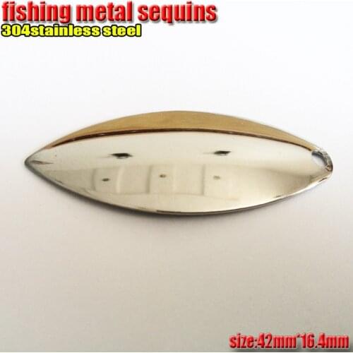 2017new product fishing spoon lures Metal sequins length 42mm*width16.4mm number:30pcs/lot 304Stainless steel