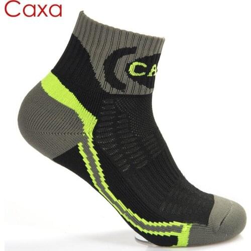 CAXA mens winter thick outdoor hiking basketball ski running sports socks Breathable quick dry Cycling towel socks 5pair/lot
