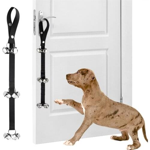 Pet Doorbells With 6 Bells Lanyard Dog Training Bells Adjustable Dog Cat Housebreaking Clicker Door Bell Training Tool Supplies