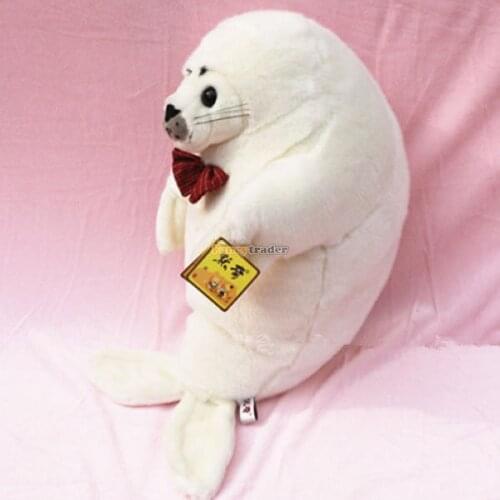 Fancytrader 2015 Novelty Toy! 24'' / 61cm Giant Soft Stuffed Lovely Plush Seal Toy, Nice Gift For Kids, Free Shipping FT50541