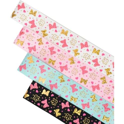 HSDRibbon Free Shipping 38mm 1-1/2inch hsd-design series custom Pattern on Grosgrain Ribbon