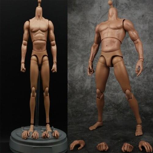 Haoxuantoys 1/6 Male soldires muscle action figrue body model doll 12 inches for HT DAM head sculpt