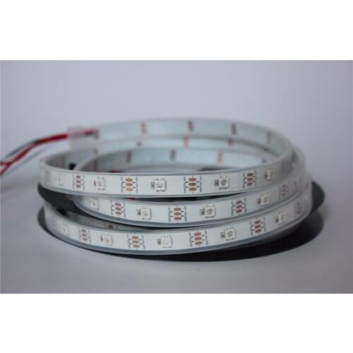 Individual addressable 5m/lot white PCB DC5V WS2812B led pixel srip,IP67 30pcs WS2812B/M with 30pixels,waterproof in tube