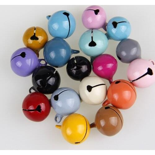 10Pcs Mix Color Copper Stoving Varnish Bells Christmas Jingle Bells Pendant Handmade Party DIY Crafts Accessories