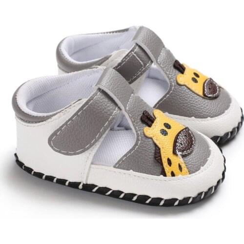 Cartoon Newborn Baby Boy Girl Soft Sole Shoes Summer Leather Clogs Shoes Toddlers Children Trainers Size 0-18 Months