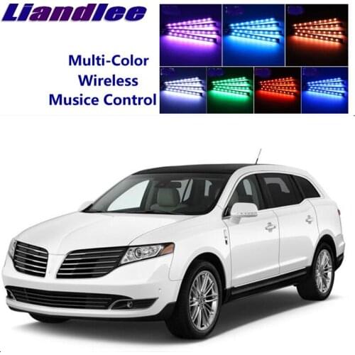 LiandLee Car Glow Interior Floor Decorative Seats Accent Ambient Neon light For Lincoln MKT 2009~2019