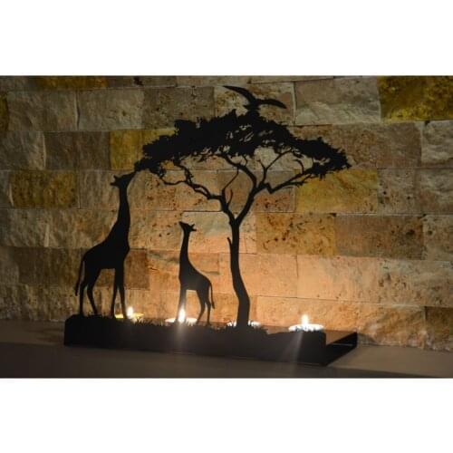 Metal decorative candle holder, deer pattern candle holder, Shade candle holder decorative candle holder, candlestick, home gift, home decor, candle, black decor