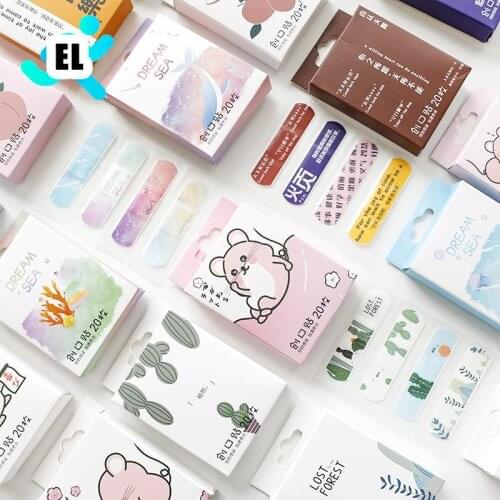 First Aid Emergency Kit Wound Plaster For Kids Cute Cartoon Band Aid Hemostasis Adhesive Bandages 20pcs