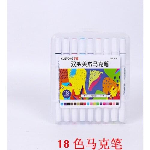 18 color Popular marker set touch double head color student art painting hand drawn animation brush