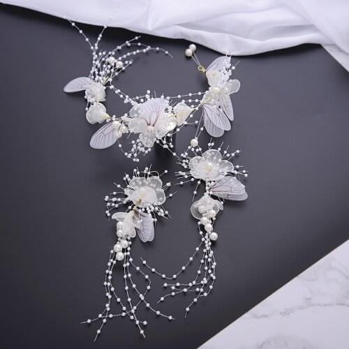 2018 New Bride Headwear White style simple Yossen hair accessories wedding ornaments hair accessories