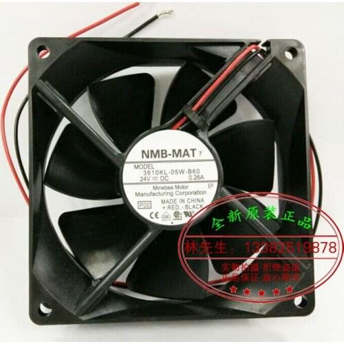 NEW NMB-MAT NMB 3610KL-05W-B60 9225 DC24V cooling fan