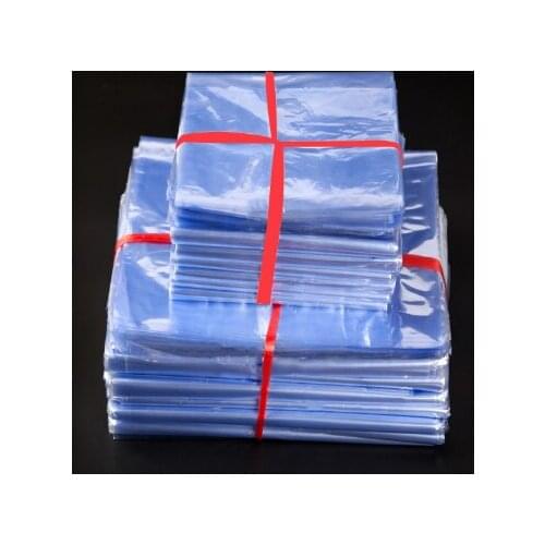Clear Open Top Plastic Heat Seal Packing Pouch PVC Heat Shrink Package Bags Film Wrap Cosmetics Packaging Bag DHL 1800Pcs/Lot