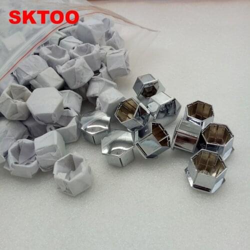 SKTOO 100pcs/set Wheel Rim Cover Tyre Screw Cap For Peugeot 207 301 307 308 408 508 3008 Citroen C4l C5 C2