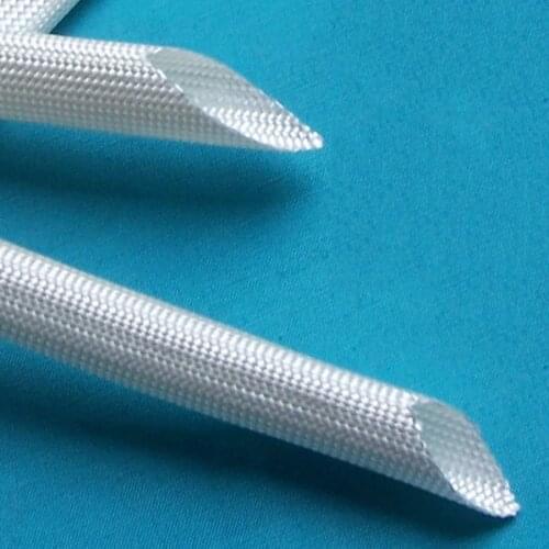 Fiberglass Fire Sleeving 1mm - 50mm Wire Cable Insulating Tube 600 White