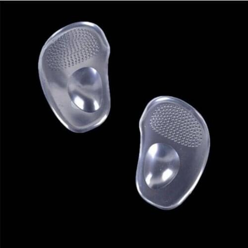 1Pair High Heel Shoes Arch Support Insoles Front Forefoot Half Sole Pads Insert Ball Orthotic Silicone Insoles Cushion Foot Care