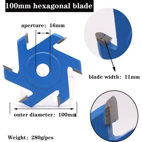 1pcs Multiple-type Woodworking Hexagonal Disc Tea Tray Saw Blade 16mm Aperture For Angle Grinder Wood Carving Grinder Blade