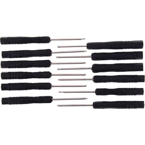 12Pcs/Lot Mini Multi-Function Magnetic Precision Screwdriver Set Small Screwdrivers