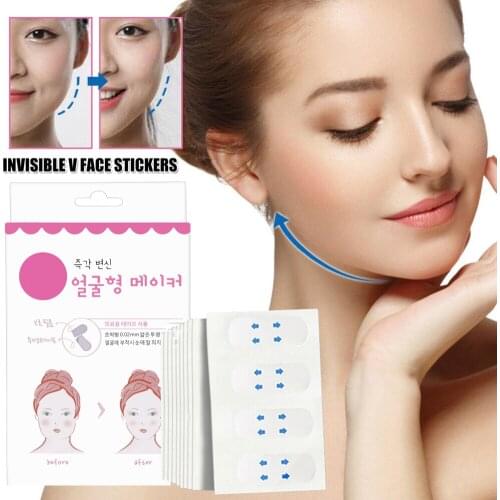 40/80PCS Instant Face Neck and Eye Lift Facelift V Shape Tapes Anti- Wrinkle 0.02mm Thickness MPwell