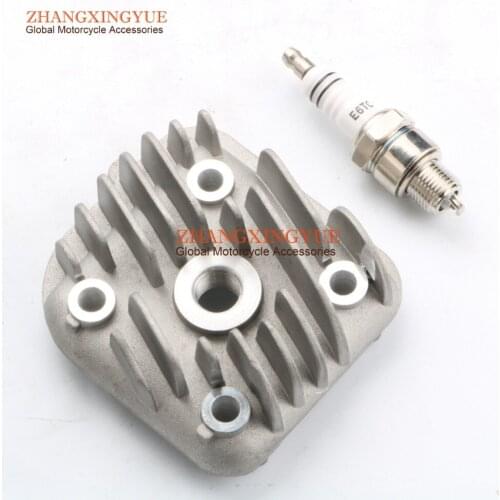 40mm 47mm CYLINDER HEAD & E6TC spark plugs for MBK Evolis 50 4FW Fizz 50 4RC Fipper 50 Forte 3UG Mach G50 AC 2T 1PE40QMB