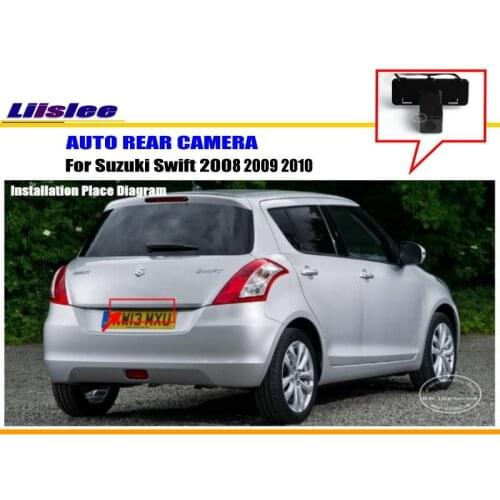 Car Rear view Camera For Suzuki Swift 2008-2010 Reverse HD CCD RCA NTST PAL Reverse Hole OEM