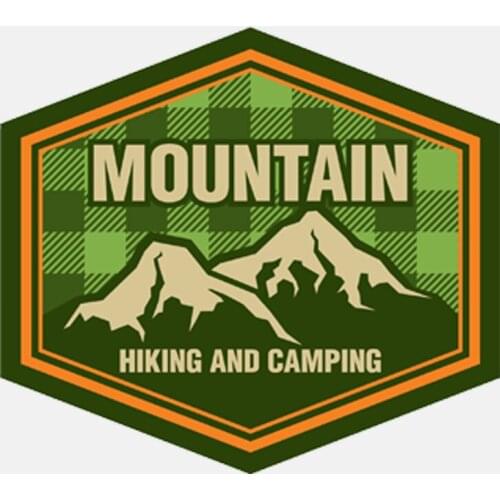 Car Styling 15cm*13.5cm Funny Mountain Hiking Camping Climbing Pvc Motorcycle Car Sticker