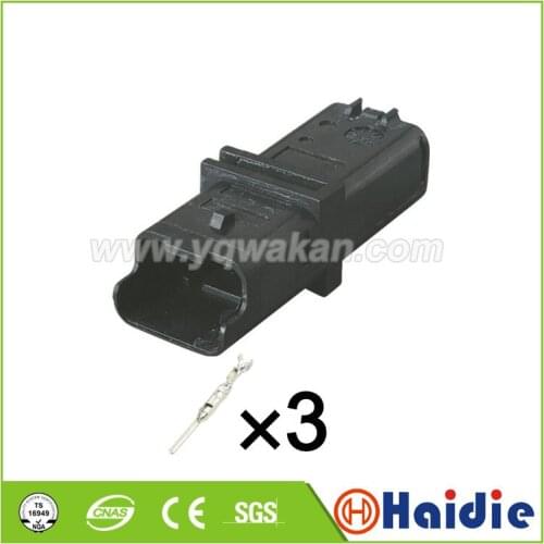 Free shipping 5sets FCI 3pin electric wire cable waterproof plastic automotive sealed connector 211PL032S0049 211 PL032S0049