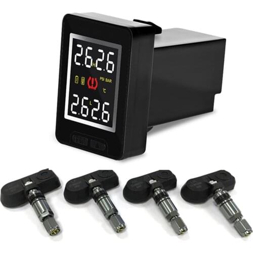 U912 Car Wireless Tire Pressure Monitoring System 4 Internal Anti-theft Sensors LCD Real-time TPMS For Toyota Land Cruiser Reiz