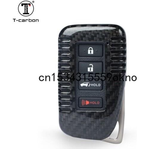 Carbon Fiber Car Key Case Shell For Lexus CT IS ES GS RX GX Series 4 Button Holders Accessories Car Styling