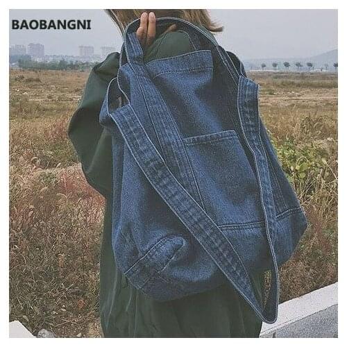 Denim Shoulder Hand Bag For Woman Shoulder Bag Crossbody New Casual Jeans Bags Women Handbags Denim Sac A Main Bolsos