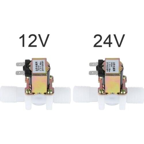 1 Pcs DC 12V Air Water Magnetic Switch Normally Closed Electric Solenoid Valve Quadrilateral Parallel Thread Connection Switch