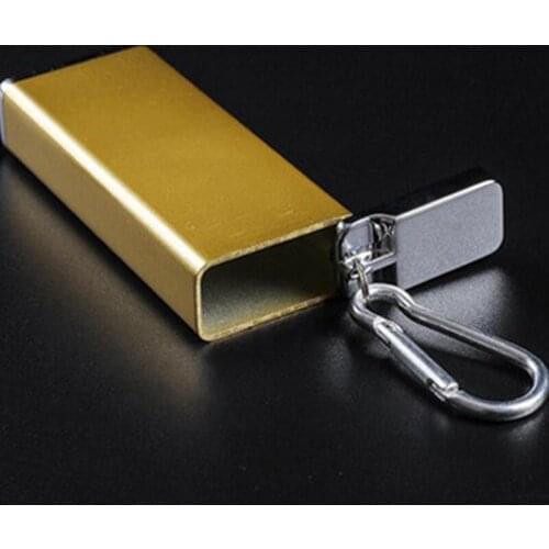 Fashionable and creative aluminum cigarette case for 8 cigarettes mini pendant type tobacco container accessories