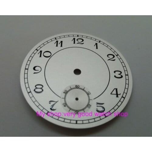 38.9mm GEERVO fashion sterile Number white dial fit 6498 movement Mens watch dial 10