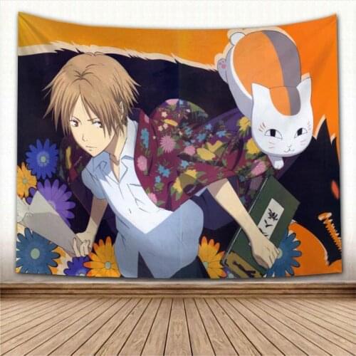 Custom Natsume Yuujinchou Anime Wall Hanging Tapestry Sheets Home Decorative Tapestries Beach Towel Yoga Mat Blanket Table Cloth