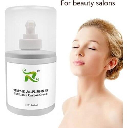 New Arrival !! Soft Laser Carbon Cream Gel For ND Yag Laser Skin Rejuvenation Treatment Active Carbon Cream 300ML