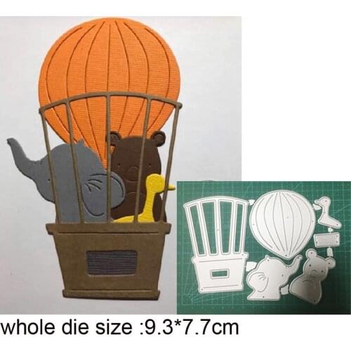 Elephant Bear hot air balloon metal cutting dies Embossing dies Scrapbooking paper craft knife mould blade punch stencils dies