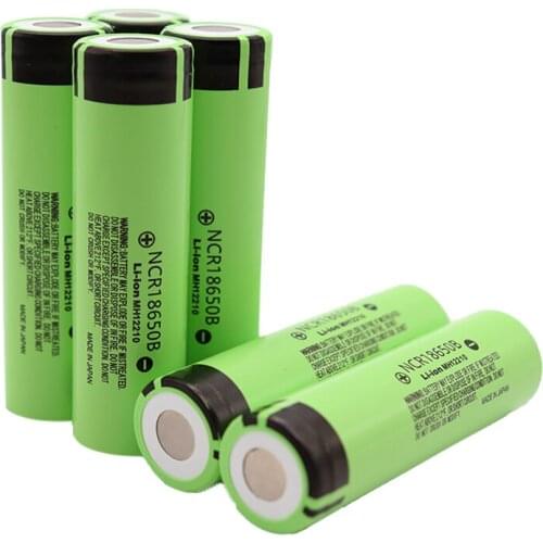 Large Capacity 1-50pcs 3.7v 18650 3400mah Lithium Rechargeable Battery NCR18650B for Panasonic for Flashlight brakes computer