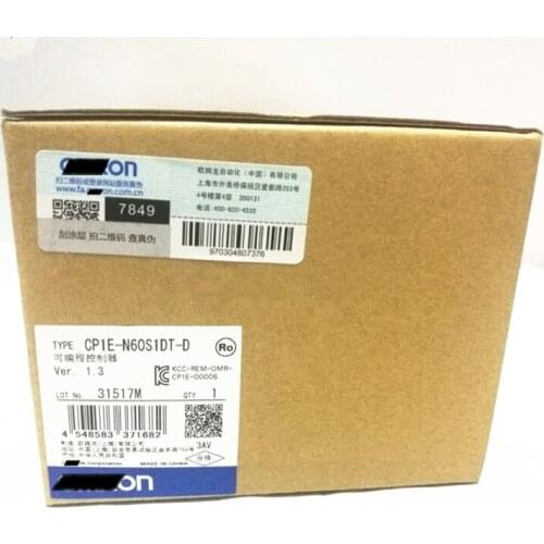 New Original CP1E-N60S1DT-D PLC CPU DC24V Input 36 Point Transistor Output 24 Point