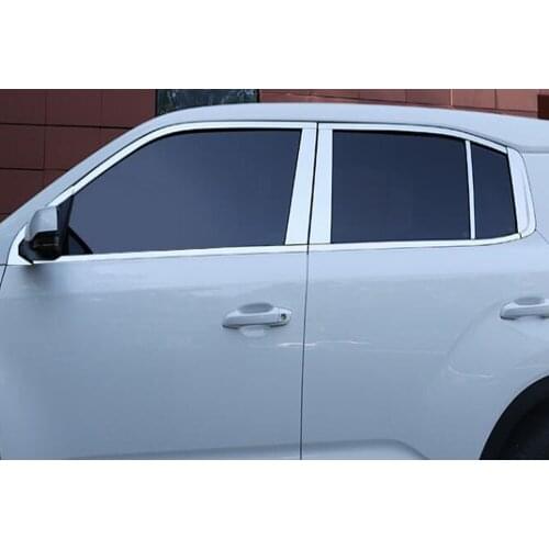 New Stainless Steel Car Styling For Hyundai IX35 2018 2019 2020 2021 Window Pillar Frame Trim Exterior Auto Moldings Accessory
