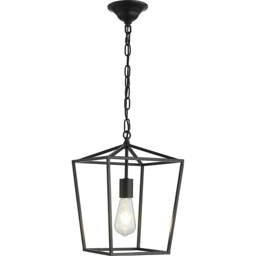 Pendant Lights LED Vintage Loft Lantern Hanging Lamps Height Adjustable Iron Lighting Fixtures for Restaurant Kitchen Bar Lights