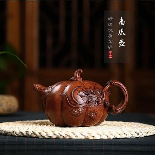 Reflux pot wholesale hand-made pumpkin pot section mud tea set gift custom-made a high-grade substitute purple sand pot