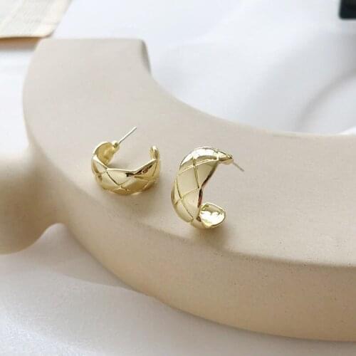 925 Sterling Silver Cross Rhombus Stud Earrings Geometric Round Circle Earring Jewelry For Women Party Gifts Wholesale S-E1179