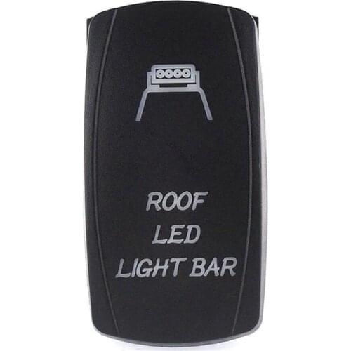 Roof Led Light Bar Car DC 12V-24V Blue LED Light Laser Rocker Switch 5 Pins ON-OFF Switch for Car Boat universal usage Switches